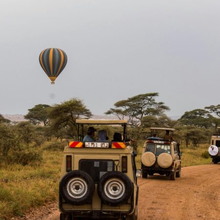 Hot air balloon safari in Tarangire